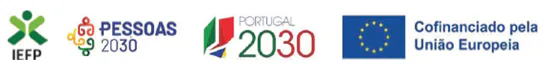 IEFP, Pessoas 2030, Portugal 2030 e União Europeia — Cofinanciado pela União Europeia